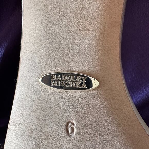 Badgley Mischka Party Telissa Kitten High Heel Sandal Size 6 Wedding Prom Dance - Picture 9 of 12